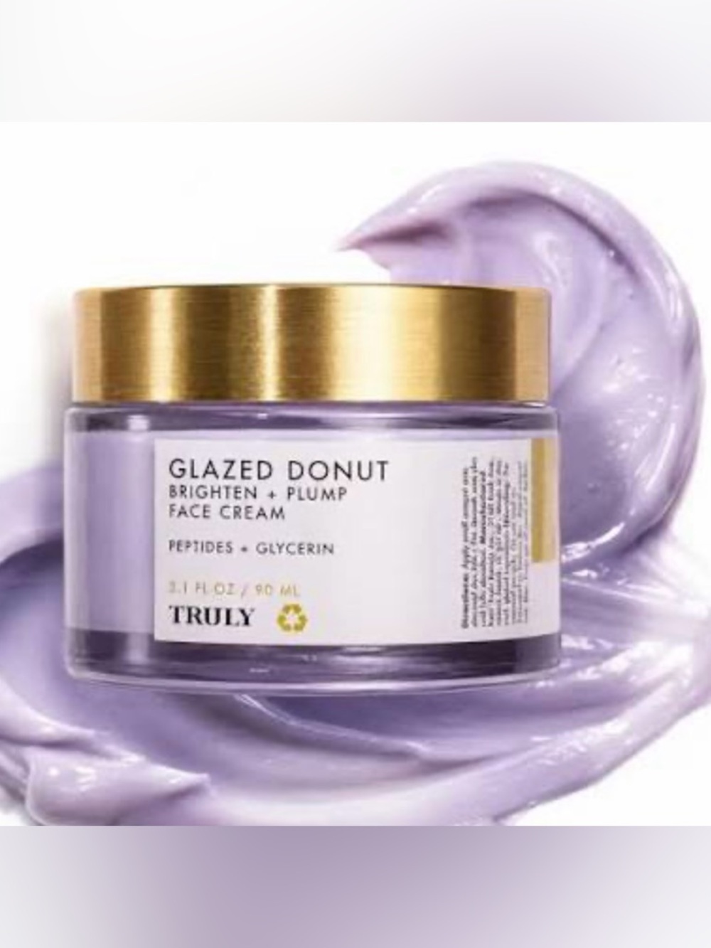 TRULY Glazed Donut Brighten + Plump Face Cream -